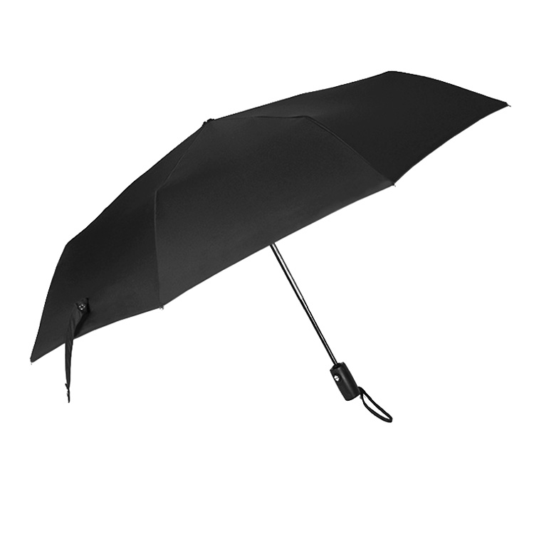 Good quality cheap windproof portable 3 folding automatic open umbrella