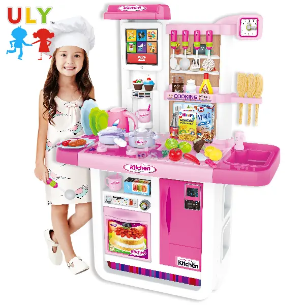 Rotary with light and sounds pretend play educational kids play toy kitchen