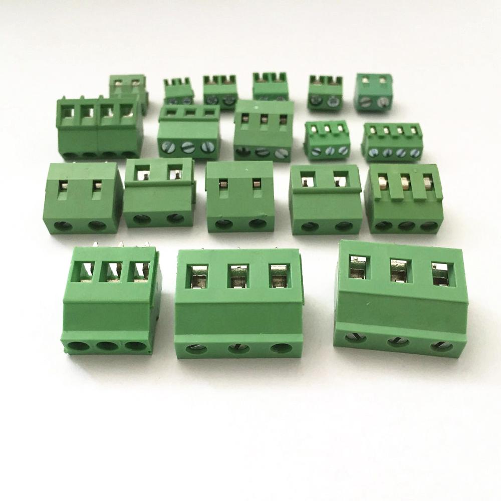 2,54 3,5 3,81 5 5,08 7,5 10 мм Шаг 2 3 4 5 6 7 8 9 10 12 14 16 18 20 22 24 Pin PCB Клеммная колодка