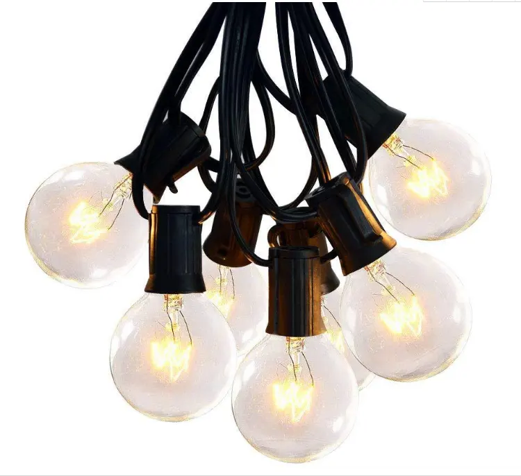 High quality Holiday Decoration Christmas Light Indoor Outdoor Led G40 Tungsten String Light