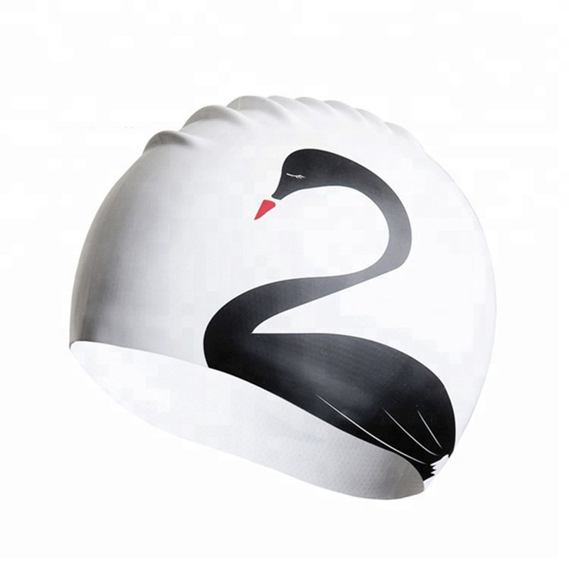 Модная силиконовая Natation Hat с индивидуальным дизайном Логотипа Напечатана для взрослых и детей