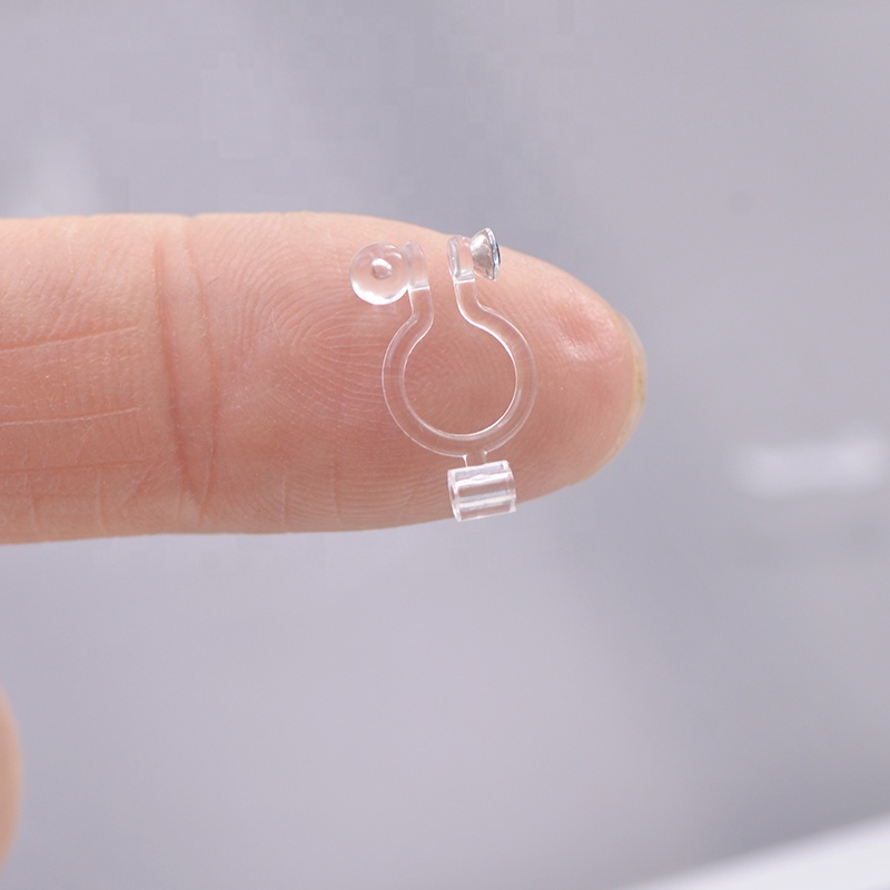 New design clear Japan invisible clip on earrings jewelry findings K2041
