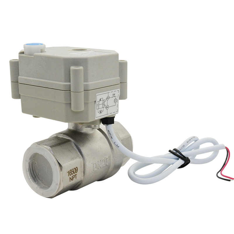 Горячее предложение! Распродажа! 2 way DN25mm 1 "NPT нержавеющий стальной CR202 нормально закрытый электрический моторизованный клапан