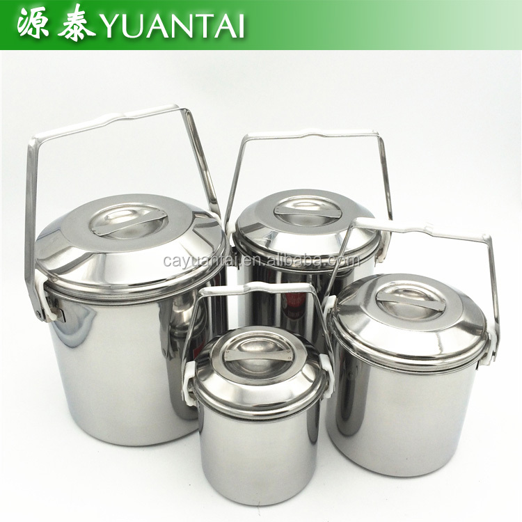 hot sale Thailand style tiffin pot thermal insulated pot stainless steel double wall