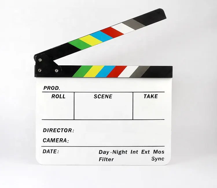 Best selling studio accessories movie clapperboard acrylic photography props