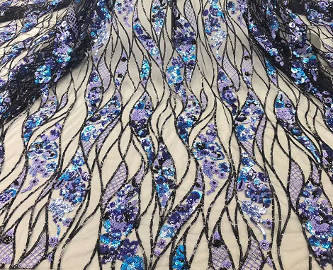 Новая волна графика дизайн блесток haute couture свадебное платье кружево ткань