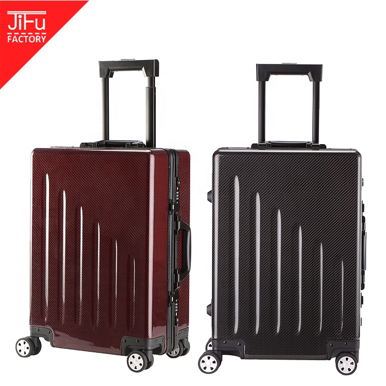 China online supplier Carbon fiber luxury ultra slim carbon fiber luggage sets 3K twill carbon fiber suitcase