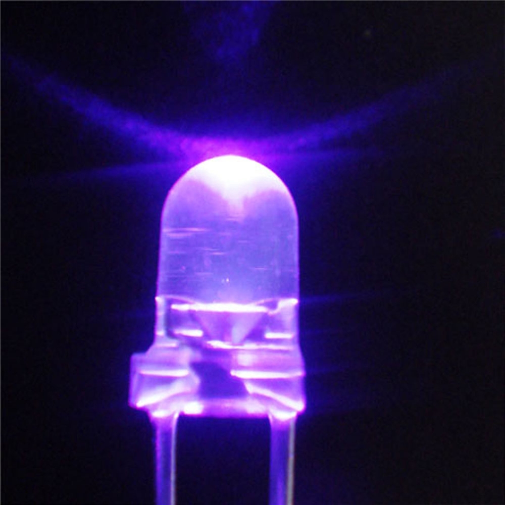 Высокая яркость 6000mcd 5000mcd F3 led УФ 370-375nm свет