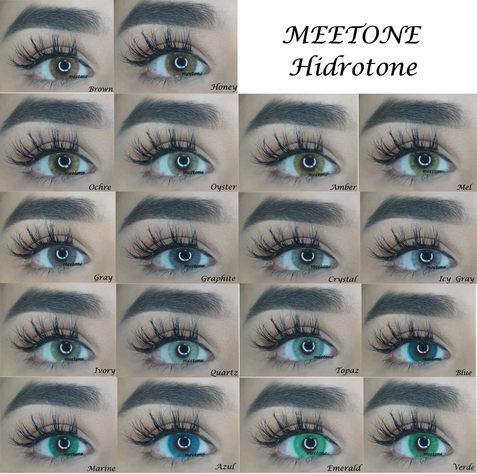 Meetone Hidrotone, новый стиль, 1 тон, натуральные цветные контактные линзы, косметика