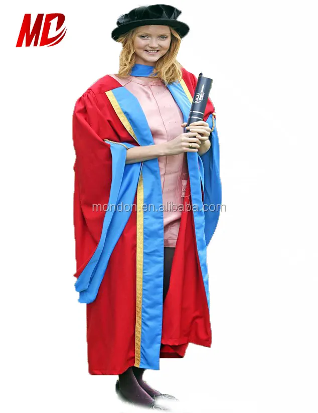 Customized Doctoral Gown Hood/Doctorate Gown