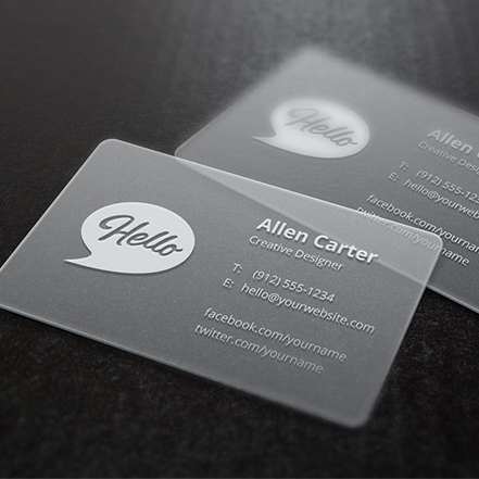 custom matte printing pvc plastic business card with logo