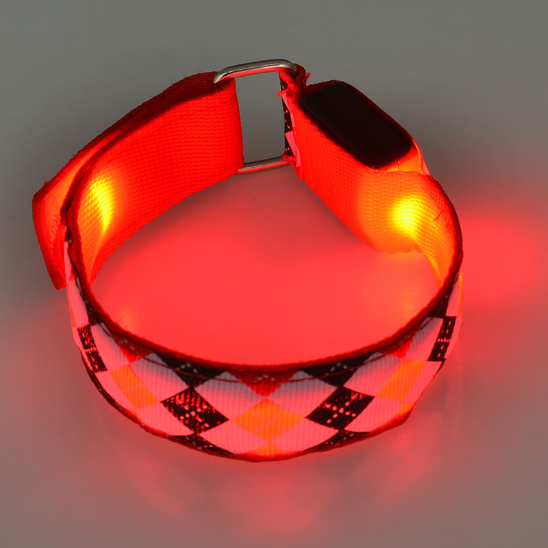 Флэш светоизлучающих LED повязку светодиодные фонари красочные светодиодные повязку, леггинсы предупреждение свет группа