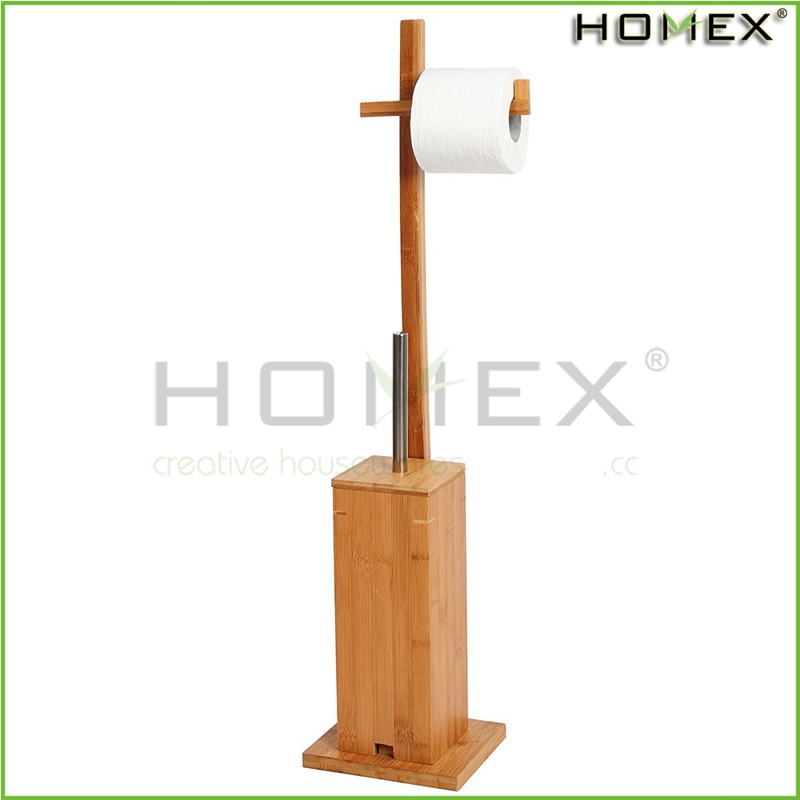 Держатель для туалетной щетки набор из бамбука/Homex_BSCI