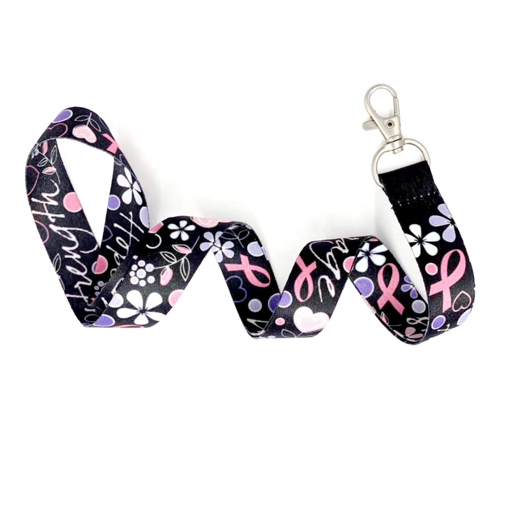 Custom Sublimation Printing Polyester ID Badge Neck Lanyard