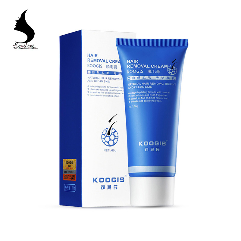 KOOGIS 60 г для отбеливания кожи с алоэ вера, депиляция бороды, эффективный крем для удаления волос в подмышках для рук и ног унисекс