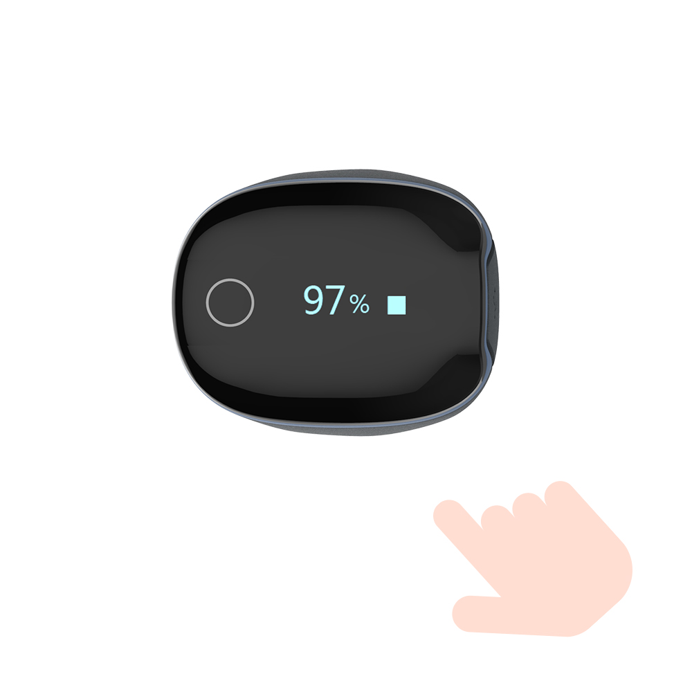 Welleu O2Ring цветной экран Bluetooth кольцо Пульсоксиметр монитор здоровья сердца