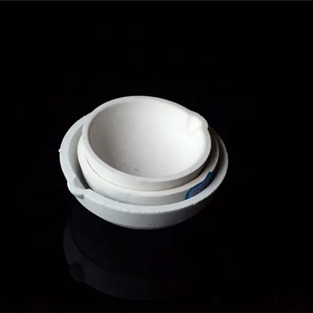 High purity SiO2 quartz ceramic silica crucible dish bowl for melting gold and silver jewelry