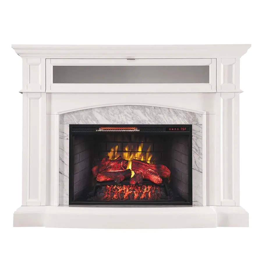 Customizable modern indoor gas fireplaces mantel remote control fireplace