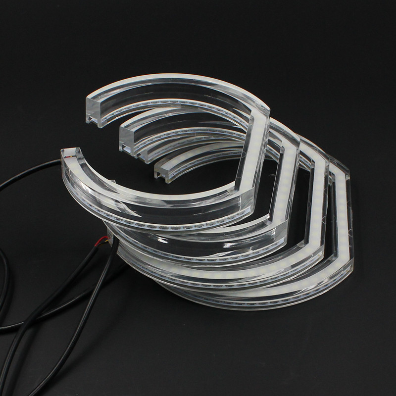 Кристалл SMD LED ангельские глазки для BMW F30 F35 E90 sedan E92 coupe Желтый Белый DRL LED halo кольца ангельские глазки