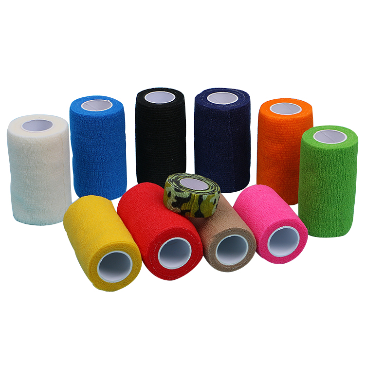 Non-woven Self adhesive Flexible Elastic Bandage printed vet Wrap
