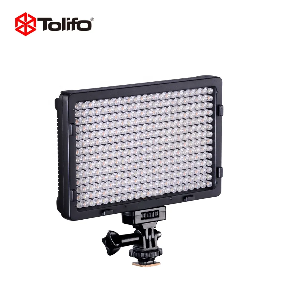 Tolifo Professional Lighting 300 Leds 3200k to 5600k Dimmable Studio Camera Video Flat LED Panel Light for Nikon Canon DSLR