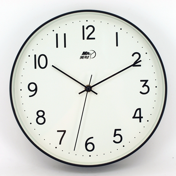 Simple style black white Decorative Plastic Wall Clock china