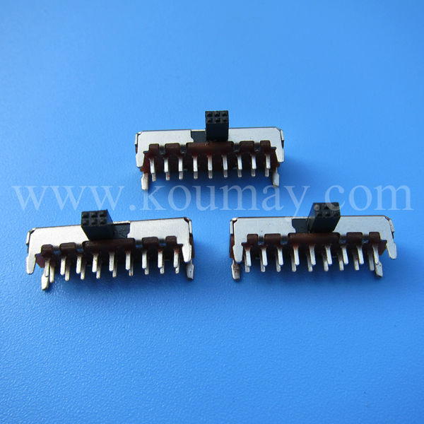 2P2T прямой угол ползунковый Переключатель MSK-62D01