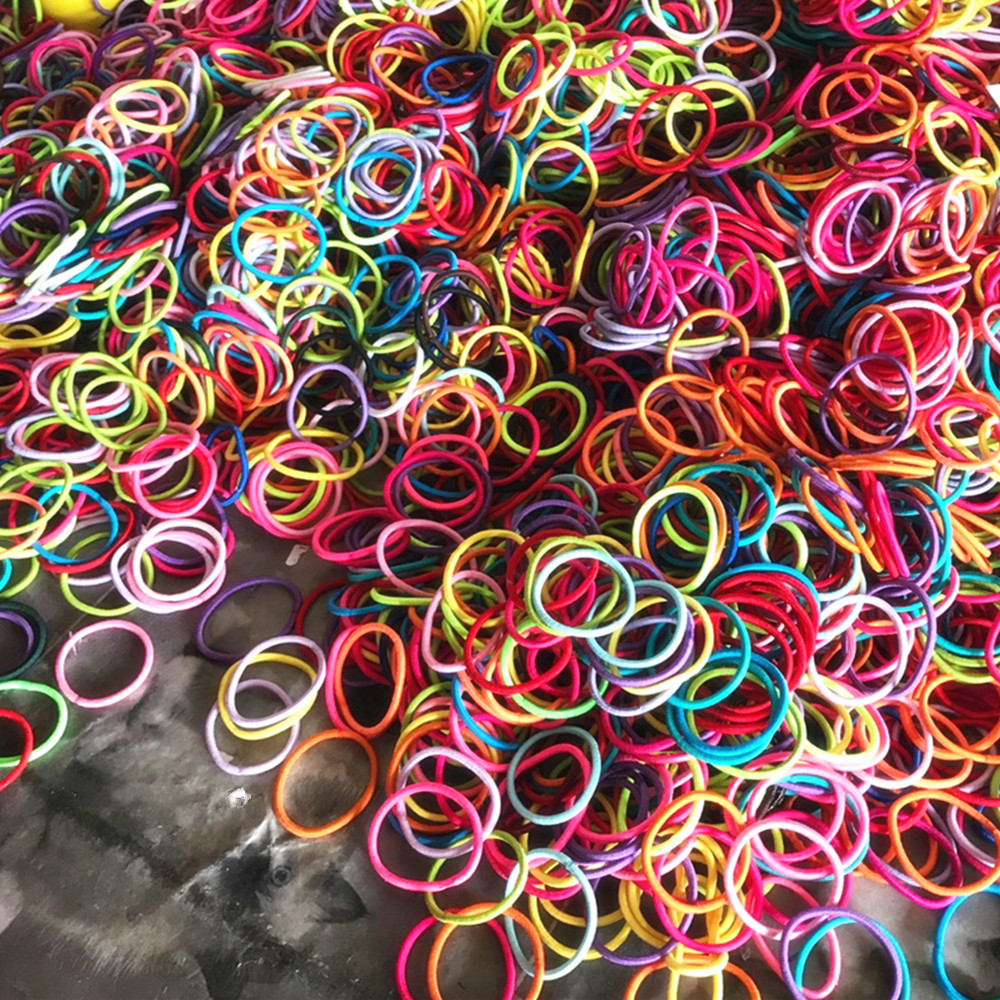 Wholesale Top Quality Colorful Elastic Hair Bands Ties For Hair