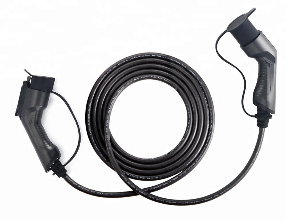 32A SAE J1772 тип 1 EV зарядный кабель для электромобиля Wallbox