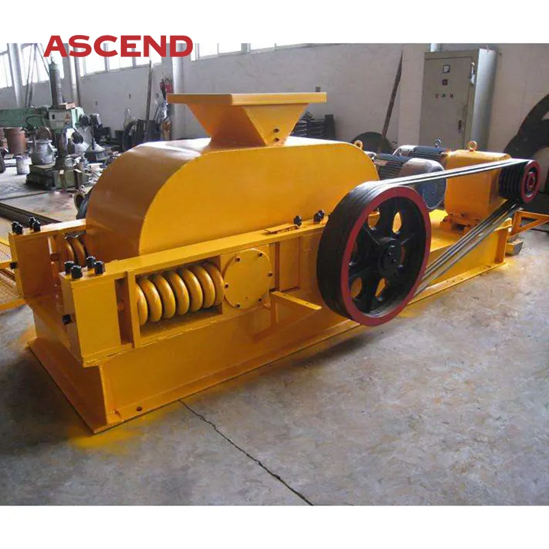 High quality choke coal smooth double roller crusher for concrete, clay and feldsaprt