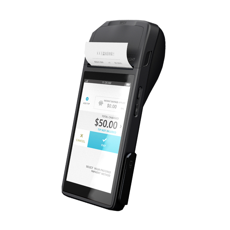 2019 Новый 5,5 дюймовый мини сенсорный экран мобильный ручной NFC pos android pos терминал с принтером