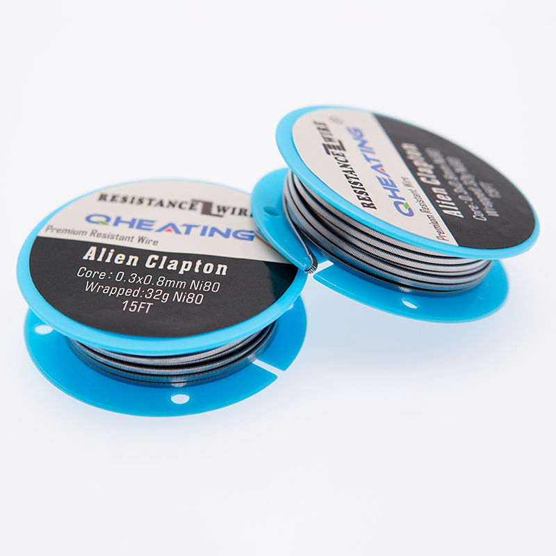 Распылитель clapton Катушка Проволока плавленый Alien Clapton катушка электронная сигарета готовая катушка для вейпинга