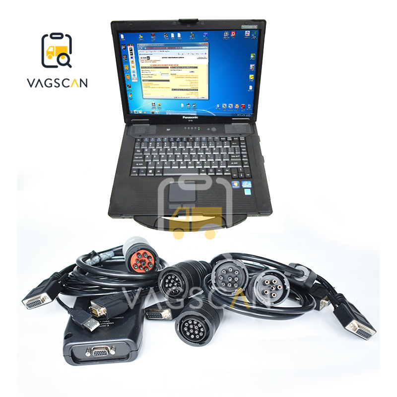 Ноутбук Toughbook CF52 с адаптером ET Com3, диагностический инструмент для экскаватора