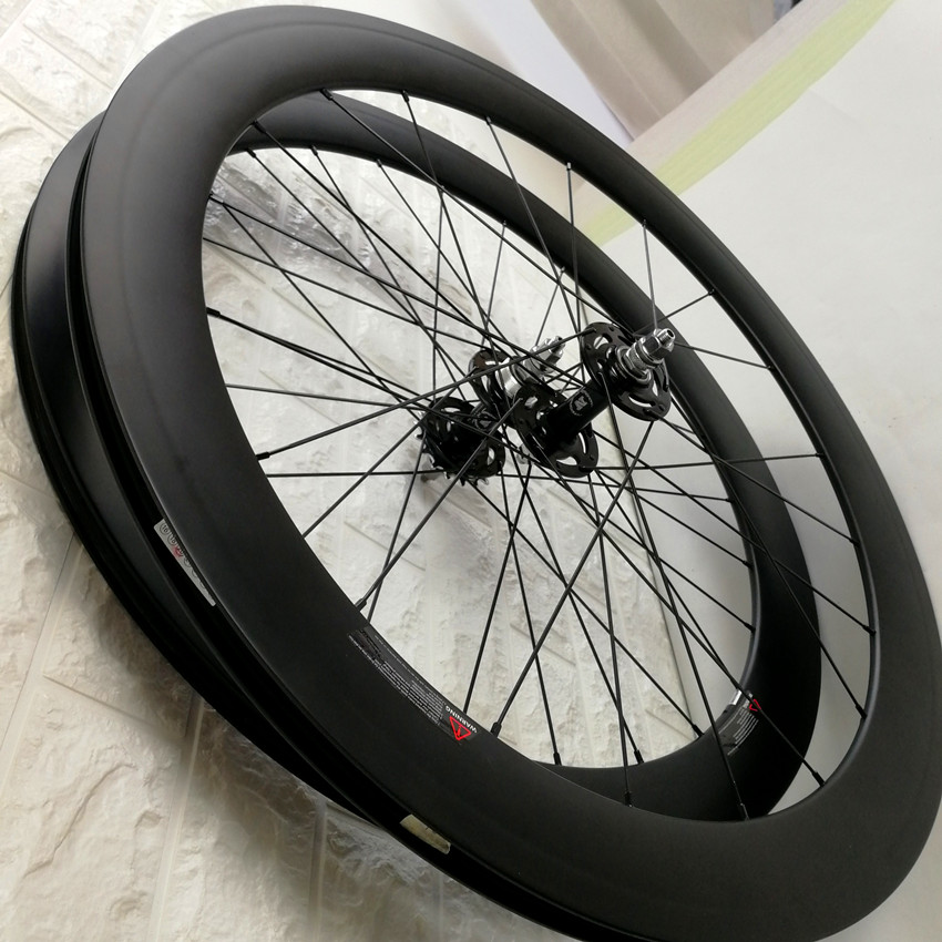 Hot sale 60mm clincher fixed gear wheel carbon track bike wheels