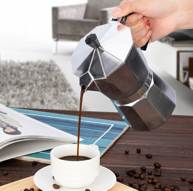 3cup 6 cup алюминиевый moka pcoffee pot set