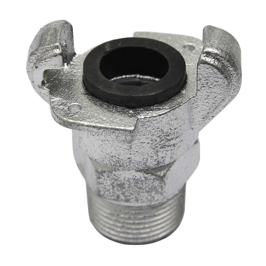 Malleable Cast Iron U.S. Air Hose Coupling Universal Claw Fitting with Male Thread