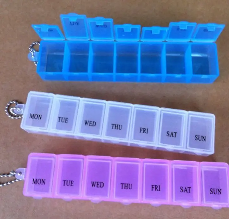 Random Color Send!!! 7 Days Weekly Tablet Pill Medicine Box Holder Storage Organizer Container Case Pill Box Hot sale