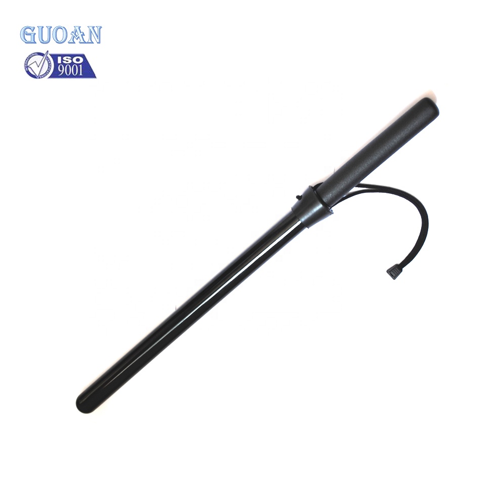 abs security pc baton with rubber handle for police and for army