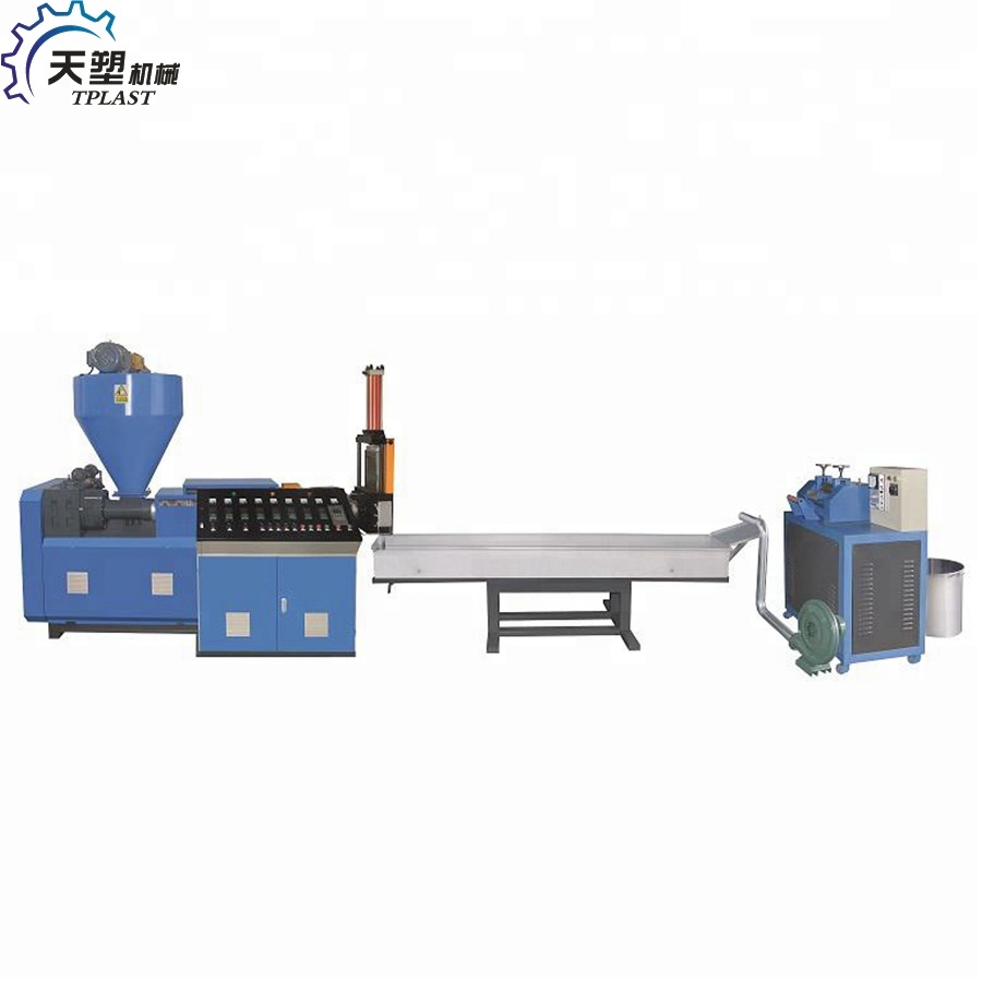 Высокопроизводительная пластиковая пленка для отходов ABS, PP, OPP, BOPP, PE, HDPE, LDPE, LLDPE, одновинтовая машина для переработки и охлаждения воды, гранулятор для гранул