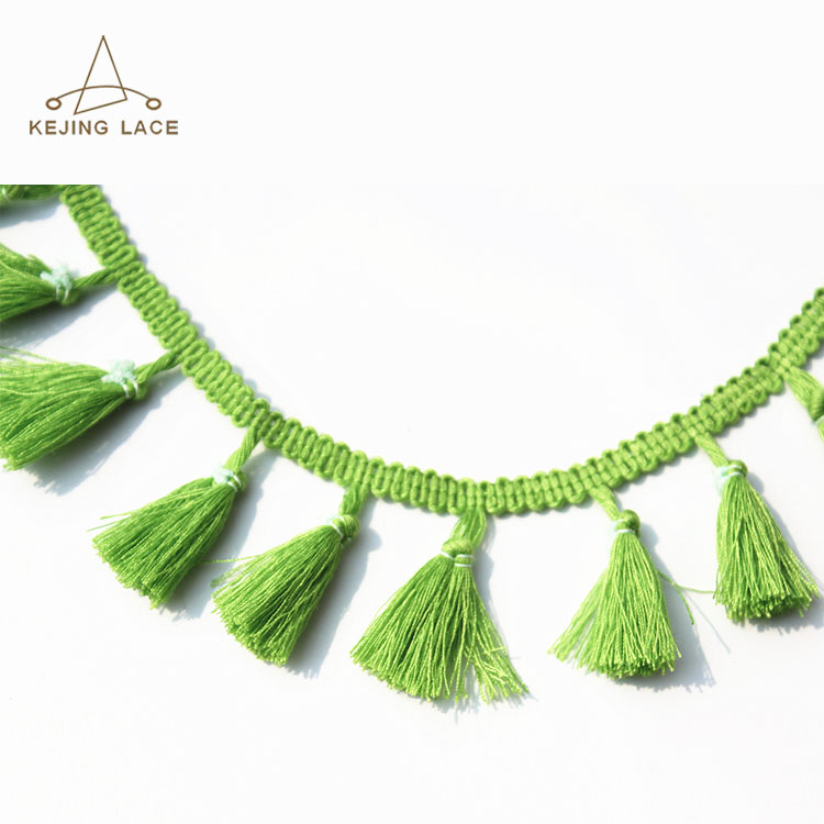cotton poly wholesale tassel long fringe fabric