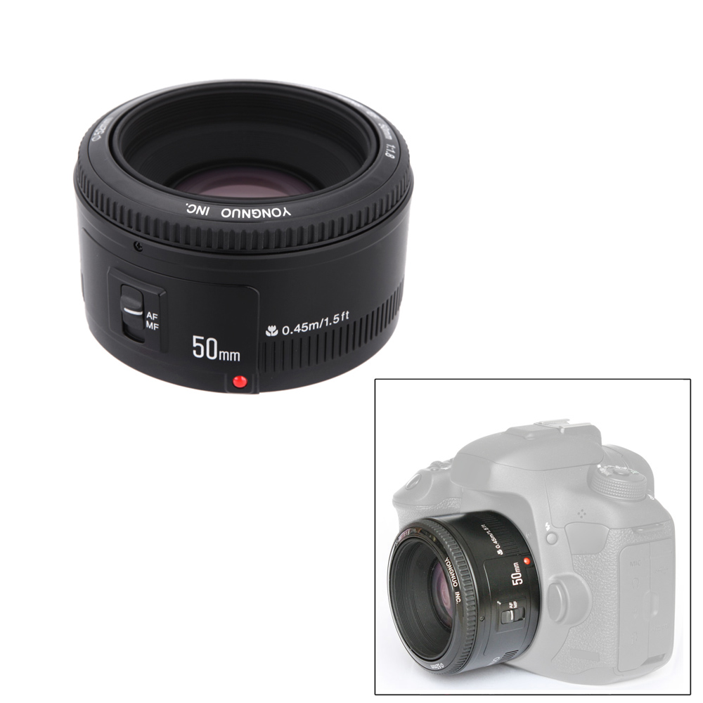 Yongnuo 50 мм f 1,8 AF объектив YN50 апертура Автофокус для Canon EOS DSLR камер