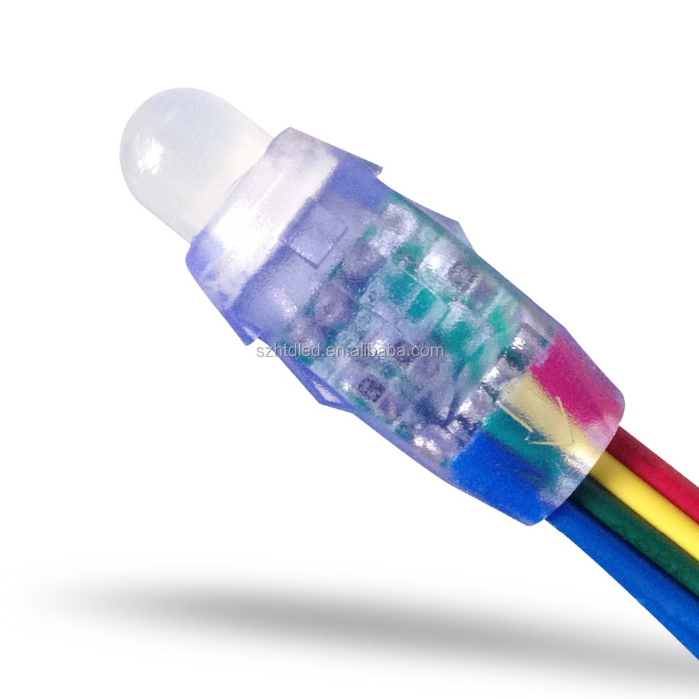 Светодиодный пиксель света адресуемых 12 мм водонепроницаемый ip65 DC5V 0,3 Вт RGB для знак