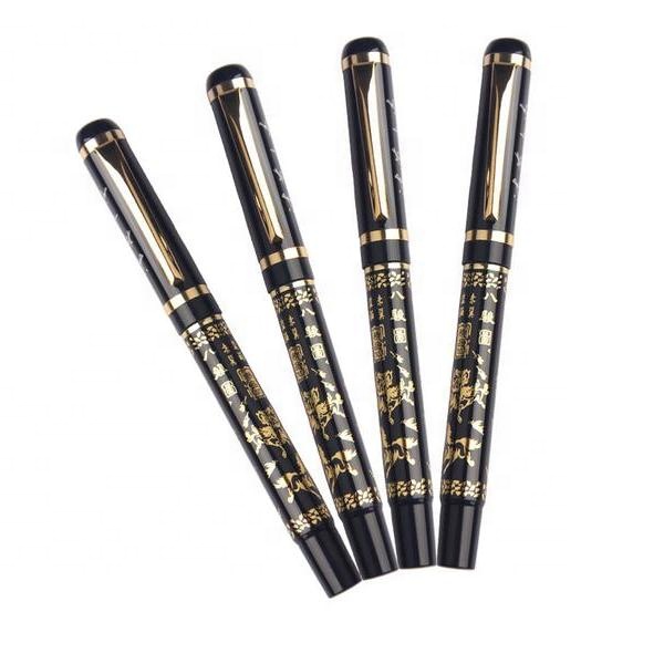 high quality rollerball pen metal barrel laser engraved metal pen