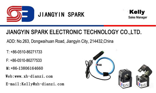 flexible rogowski coil rope ct current range 1-2000A rogowski sensor with Connector