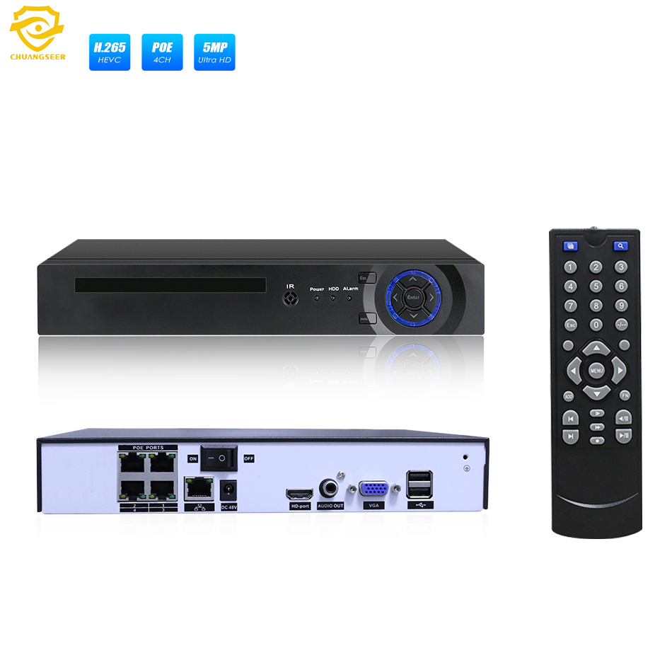 Высокое качество H.265 5MP POE NVR наборы 8CH дома товары теле и видеонаблюдения S системы видеонаблюдения NVR