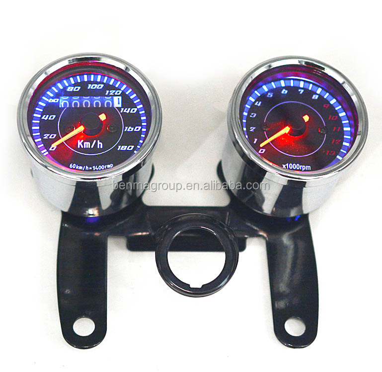 Хорошая цена, прочный металл GN125 CG125, установка для мотоцикла, двойной винтажный спидометр, одометр, тахометр