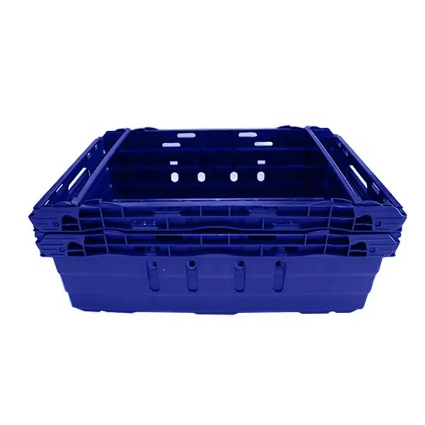 JOIN Bale Arm Euro Stacking And Nesting Crate With Nylon Handle Farm Fruit Vegetable Plastic Storage Baskets