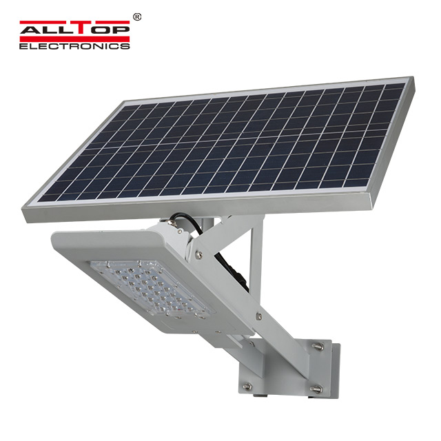Высококачественный светодиодный уличный фонарь на солнечной батарее ALLTOP bridgelux smd 24 36 Вт