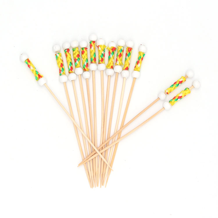 Manufacture Bamboo Picks Fruit Cocktail Sticks For Party