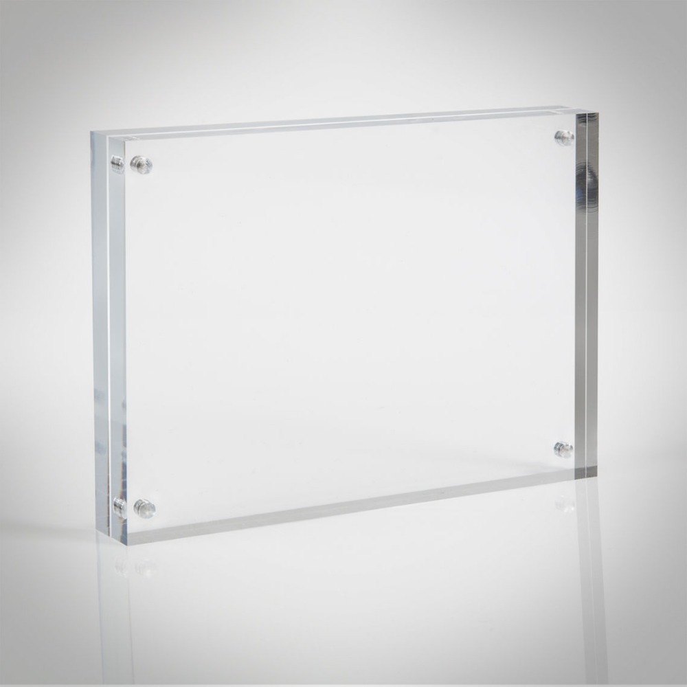 Manufacturer supplies economic magnetic acrylic photo frame customizable size